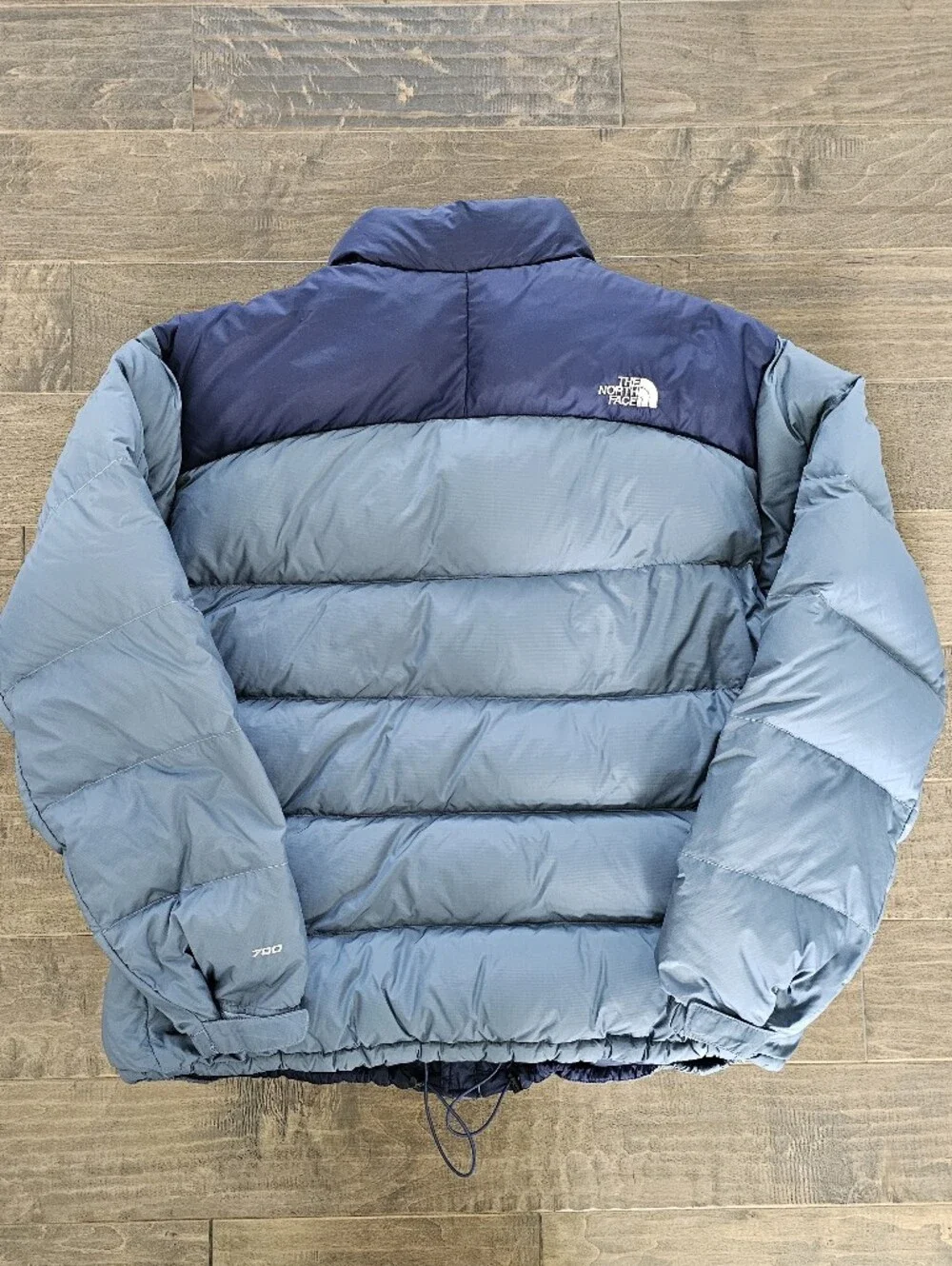 The North Face Two-Tone Blue Goose Down 700 Puffer Jacket Men's XXL
